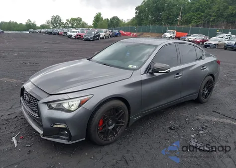 2019 Infiniti Q50 3.0T Luxe z USA, uszkodzony, nr VIN JN1EV7AR4KM550426